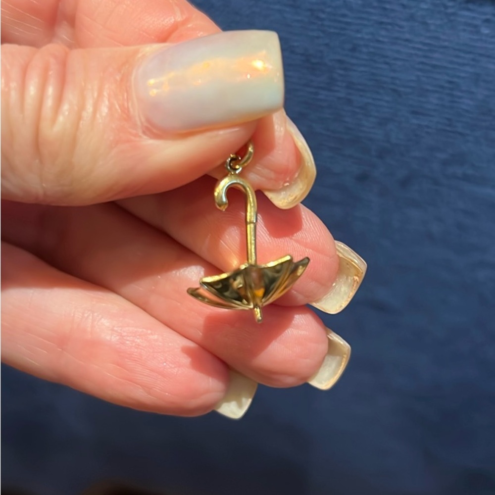 Tiffany & Co. Gold and gold umbrella charm